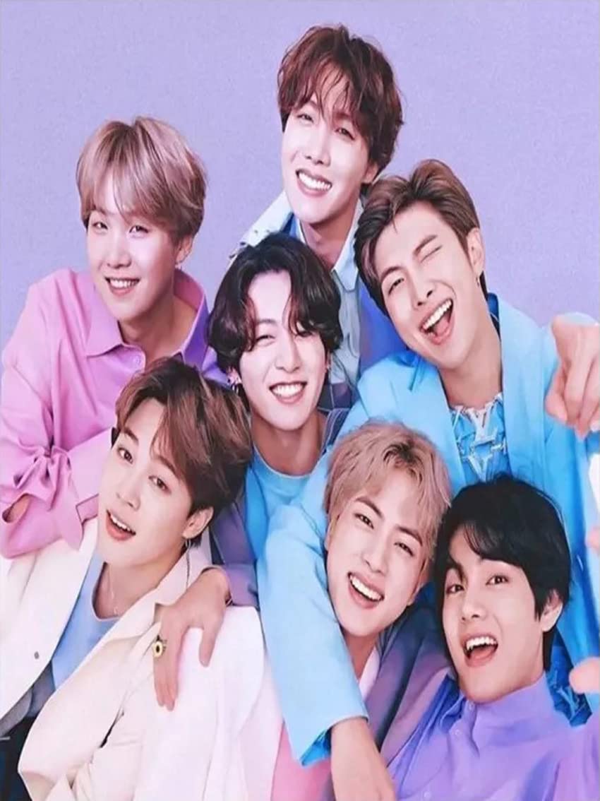 HASTHIP BTS 5D Portrait Diamond Painting Kits with Diamond for Adults, Home Wall Decoration 11.8''x15.7'', Gift for BTS Fans, Others HASTHIP BTS 5D Portrait Diamond Painting Kits with Diamond for Adults, Home Wall Decoration 11.8''x15.7'', Gift for BTS Fans, Others